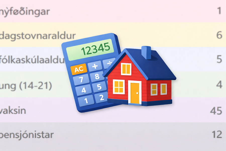 Fólkatalsroknari fyri útstykkingar