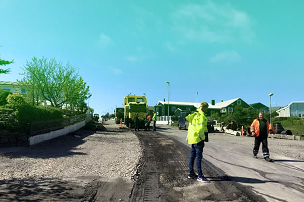 Vegir og kloakk - støðulýsing